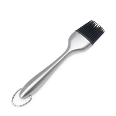 2019 Best selling bbq grill brush and scraper cooking oil bottle metal Basting brush silicon baking brush